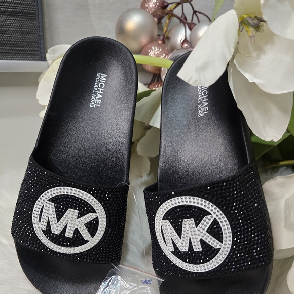 Michael Kors Shoes - Michael Kors Rhinestone Women's Slides  New